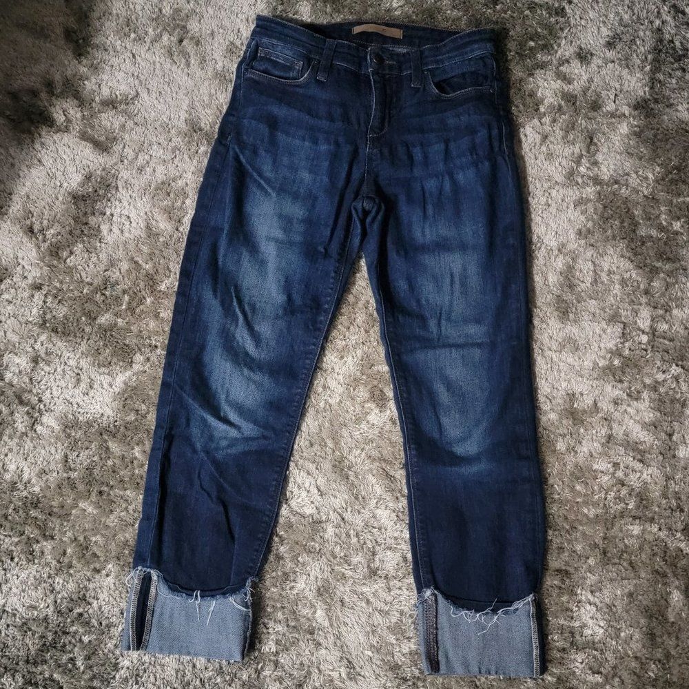 Women's Joe's Cropped Rolled Capri Pants Blue Jean Size 25